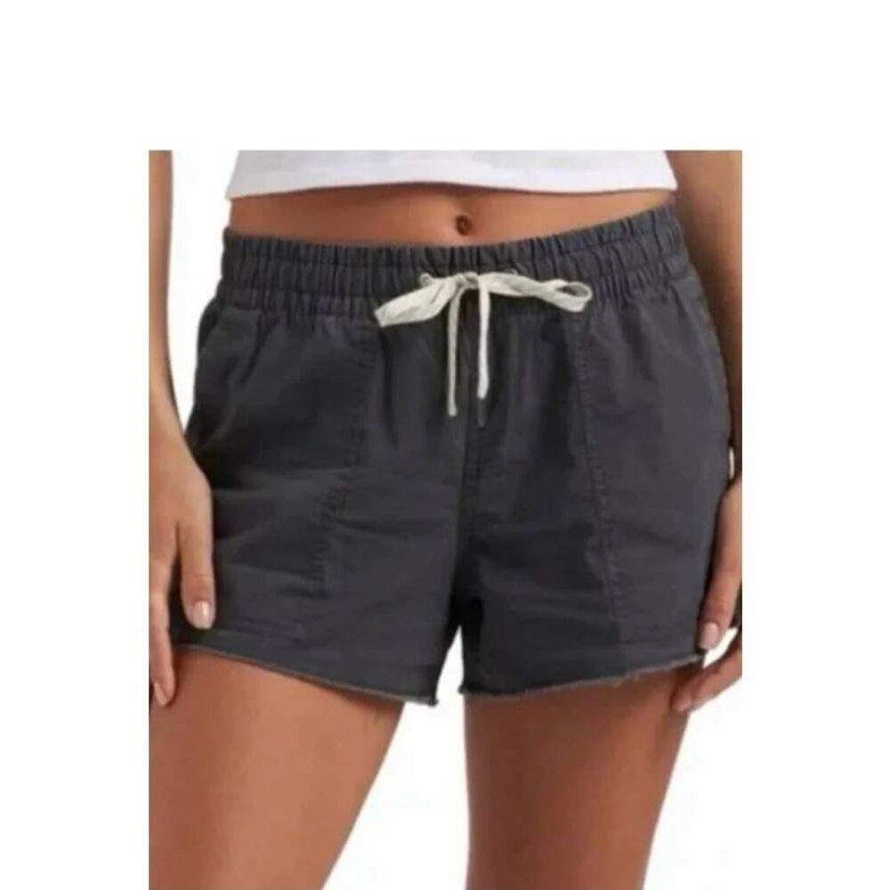 Vuori Vintage Ripstop Shorts Charcoal Small Organic Cotton Outdoor Athleisure
